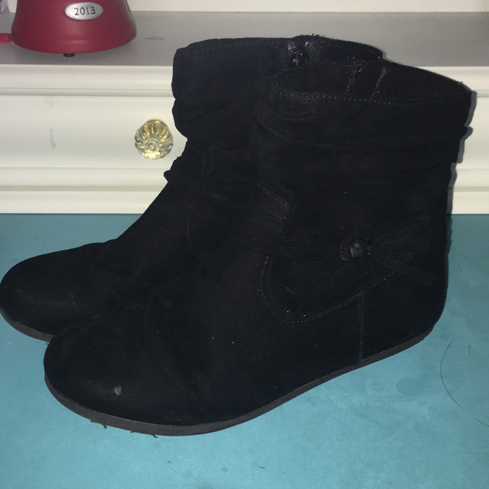 Black ankle boots